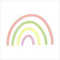 vetor ilustração do uma fofa arco-íris.