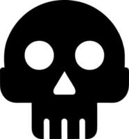 humano crânio , morte ou morto plano vetor ícone para jogos e sites