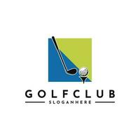 golfe esporte logotipo Projeto moderno modelo vetor
