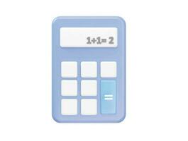 calculadora ícone vetor 3d ilustração
