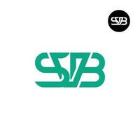 carta svb monograma logotipo Projeto vetor