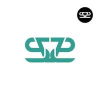 carta svz sv2 monograma logotipo Projeto vetor