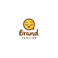 brincalhão ufa emoticon logotipo Projeto. expressões este faço isto mais fácil para você para entender, transmitir e comunicar com outros. vetor