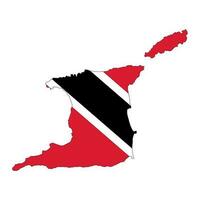 ilustração simples de bandeira de trinidad e tobago para o dia da independência ou eleição vetor