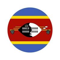 ilustração simples de bandeira eswatini para o dia da independência ou eleição vetor
