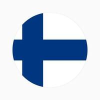 ilustração simples da bandeira da finlândia para o dia da independência ou eleição vetor