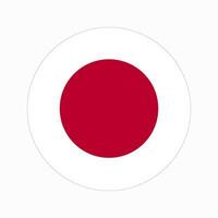 ilustração simples da bandeira do japão para o dia da independência ou eleição vetor