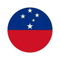 ilustração simples de bandeira de samoa para o dia da independência ou eleição vetor