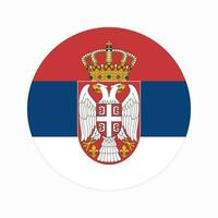 ilustração simples da bandeira da sérvia para o dia da independência ou eleição vetor