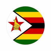 ilustração simples da bandeira do zimbabwe para o dia da independência ou eleição vetor