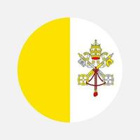 ilustração simples da bandeira do vaticano para o dia da independência ou eleição vetor