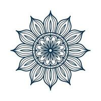 mandala vetor elemento volta enfeite decoração para adulto coloração Páginas, estresse alívio e relaxamento meditação, tatuagem, hena, etc