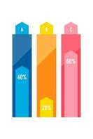 apresentação o negócio infográfico modelo com 5 opções ou passos. moderno infográfico Projeto modelo. criativo conceito do cinco estágios do o negócio projeto vetor