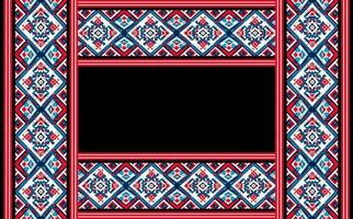 design tradicional padrão geométrico étnico oriental ikat sem costura para plano de fundo, tapete, papel de parede, roupas, embrulho, batik, tecido, ilustração vetorial. estilo bordado. vetor