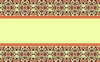 design tradicional padrão geométrico étnico oriental ikat sem costura para plano de fundo, tapete, papel de parede, roupas, embrulho, batik, tecido, ilustração vetorial. estilo bordado. vetor