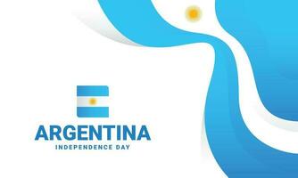 Argentina independência dia evento comemoro vetor