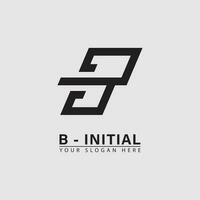inicial carta b logotipo ícone vetor. vetor