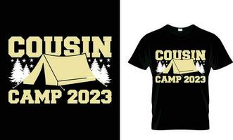 primo acampamento 2023 gastos Tempo com prima a final acampamento- svg,eps arquivos, camiseta ,tipografia camiseta vetor