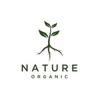 natural orgânico logotipo Projeto com folhas concept.logo para natural produtos, ecologia, beleza, biologia e agricultura. vetor