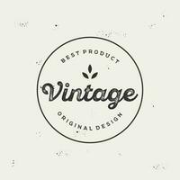 logotipo Projeto tipografia vintage retro crachá para o negócio , roupas , barbeiro , restaurante e bar. vetor