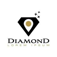 diamante vetor logotipo modelo