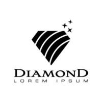 diamante vetor logotipo modelo