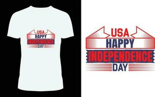 feliz independência dia EUA t camisa Projeto vetor