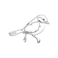 pássaro esboço vetor para coloração livro e tatuagem Projeto. pássaro linha arte. pássaro vetor ilustração. pássaro contorno. pássaro linha arte. mão desenhado pássaro.