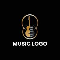 design de logotipo musical vetor