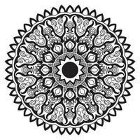 flor mandala. vintage decorativo elementos. oriental padrão, vetor ilustração. islamismo, otomano motivos. coloração livro página