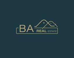 BA real Estado consultores logotipo Projeto vetores imagens. luxo real Estado logotipo Projeto