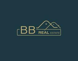 bb real Estado consultores logotipo Projeto vetores imagens. luxo real Estado logotipo Projeto