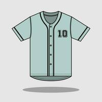 a ilustração do verde beisebol camisa vetor