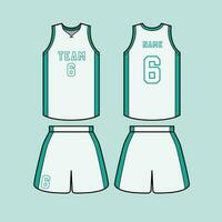 a ilustração do basquetebol kit vetor