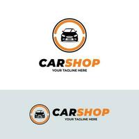 carro fazer compras logotipo Projeto inspiração vetor