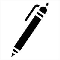 caneta em estilo de design plano vetor