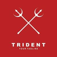 ícone de vetor de modelo de logotipo trident