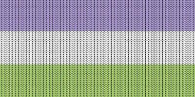 genderqueer bandeira. orgulho bandeira ilustração. lgbt comunidade símbolo dentro arco Iris cores. vetor pano de fundo para seu Projeto. lgbt bandeira com tricô
