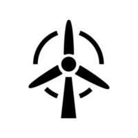 vento poder ícone, turbina isolado em a branco fundo vetor