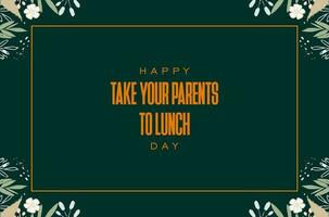 nacional levar seu pais para almoço dia vetor