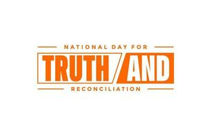 nacional dia para verdade e reconciliação vetor