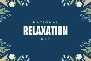 nacional relaxamento dia, fundo modelo feriado conceito vetor