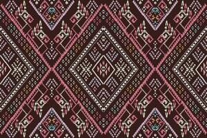 africano ikat floral paisley bordado em branco background.geometric étnico oriental padronizar tradicional.asteca estilo abstrato vetor ilustração.design para textura,tecido,vestuário,embrulho,tapete.