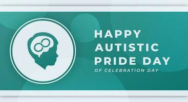 autista orgulho dia celebração vetor Projeto ilustração para fundo, poster, bandeira, anúncio, cumprimento cartão