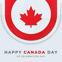 feliz Canadá dia celebração vetor Projeto ilustração para fundo, poster, bandeira, anúncio, cumprimento cartão