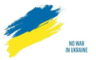 não guerra dentro Ucrânia. ucraniano bandeira. Salve  Ucrânia. orar para Ucrânia paz. vetor ilustração