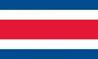 costa rica oficialmente bandeira vetor