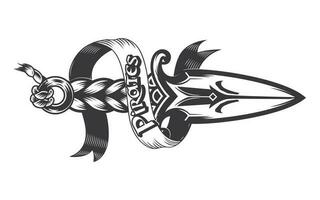 faca, espada símbolos. tatuagem Projeto vetor