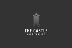 ilustração de ícone de vetor de logotipo do castelo