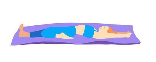 ioga pilates pose vetor